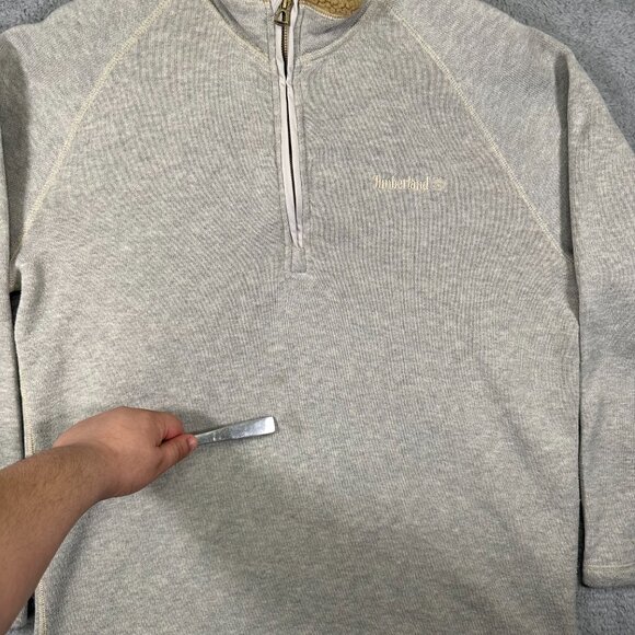 Timberland Gray Half-Zip Sweater - Picture 3 of 12